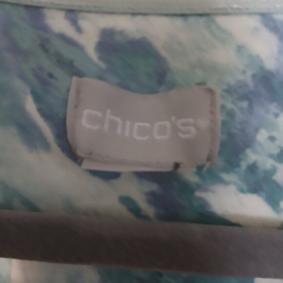 CHICO'S WOMENS WATERCOLOR BATEAU SWEATER, SIZE 1 US SIZE SMALL 8/10 - Picture 3 of 3